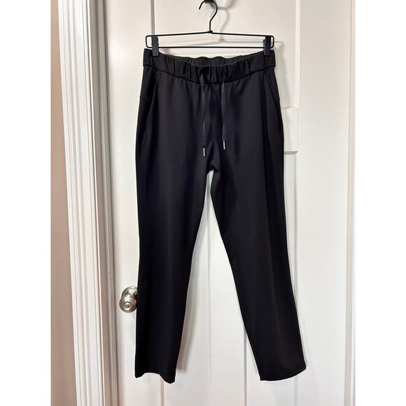Lululemon Womens High Waist on the Fly Pants Stretch Pocket Running Black Size 6 - Picture 3 of 13